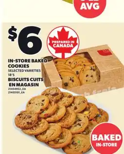 Independent Grocer IN-STORE BAKED COOKIES, 18'S offer