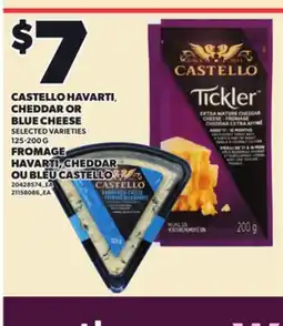 Independent Grocer CASTELLO HAVARTI, CHEDDAR OR BLUE CHEESE, 125-200 G offer