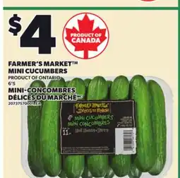 Independent Grocer FARMER'S MARKET MINI CUCUMBERS, 6'S offer