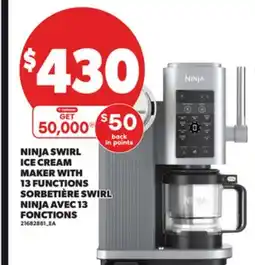 Independent Grocer NINJA SWIRL ICE CREAM MAKER WITH 13 FUNCTIONS offer