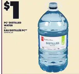 Independent Grocer PC DISTILLED WATER, 4 L offer