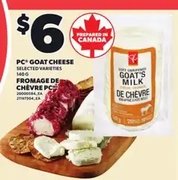 Independent Grocer PC GOAT CHEESE, 140 G offer