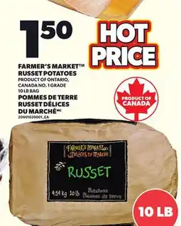 Independent Grocer FARMER'S MARKET RUSSET POTATOES, 10 LB BAG offer
