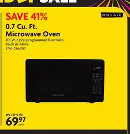 Home Hardware 0.7 Cu. Ft. Microwave Oven offer