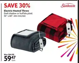 Home Hardware Electric Heated Throw offer