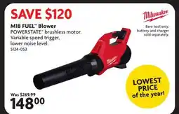 Home Hardware M18 FUEL Blower offer