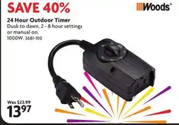 Home Hardware 24 Hour Outdoor Timer offer