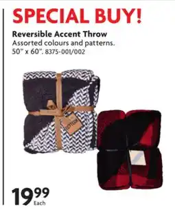 Home Hardware Reversible Accent Throw offer