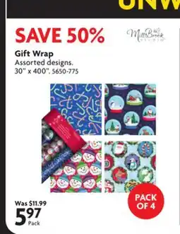 Home Hardware Gift Wrap offer