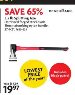 Home Hardware 3.5 lb Splitting Axe offer