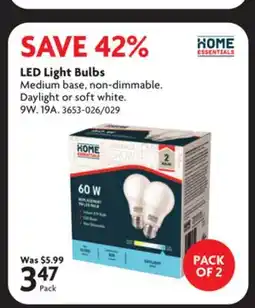 Home Hardware LED Light Bulbs offer