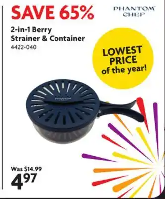 Home Hardware 2-in-1 Berry Strainer & Container offer