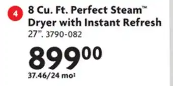 Home Hardware 8 Cu. Ft. Perfect Steam Dryer with Instant Refresh offer