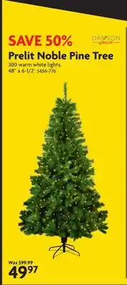 Home Hardware Prelit Noble Pine Tree offer
