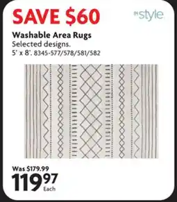 Home Hardware Washable Area Rugs offer