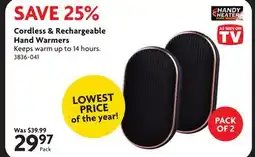 Home Hardware Cordless & Rechargeable Hand Warmers offer