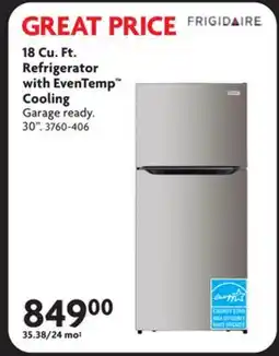 Home Hardware 18 Cu. Ft. Refrigerator with EvenTemp Cooling offer