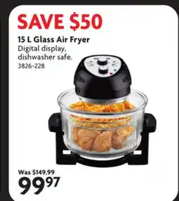 Home Hardware 15 L Glass Air Fryer offer