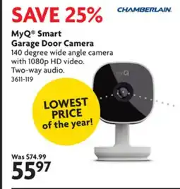 Home Hardware MyQ Smart Garage Door Camera offer