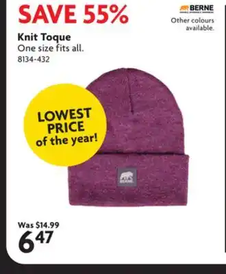 Home Hardware Knit Toque offer