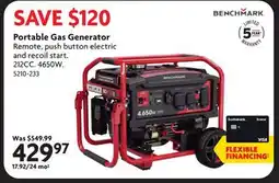 Home Hardware Portable Gas Generator offer
