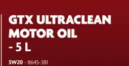 Home Hardware GTX ULTRACLEAN MOTOR OIL 5 L- 5W20 offer
