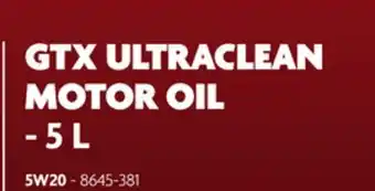 Home Hardware GTX ULTRACLEAN MOTOR OIL 5 L- 5W20 offer