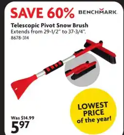 Home Hardware Telescopic Pivot Snow Brush offer
