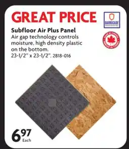 Home Hardware Subfloor Air Plus Panel offer
