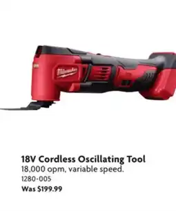 Home Hardware 18V Cordless Oscillating Tool offer