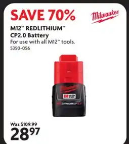 Home Hardware M12 REDLITHIUM CP2.0 Battery offer