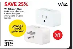 Home Hardware Wi-Fi Smart Plugs offer