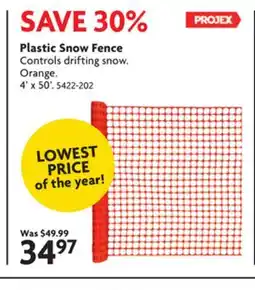 Home Hardware Plastic Snow Fence offer