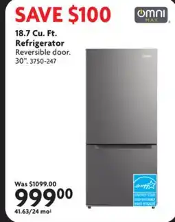 Home Hardware 18.7 Cu. Ft. Refrigerator offer