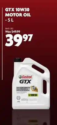Home Hardware GTX 10W30 MOTOR OIL 5 L offer
