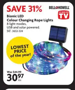 Home Hardware Bionic LED Colour Changing Rope Lights offer