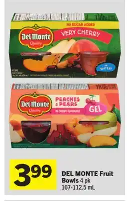 Foodland DEL MONTE Fruit Bowls offer