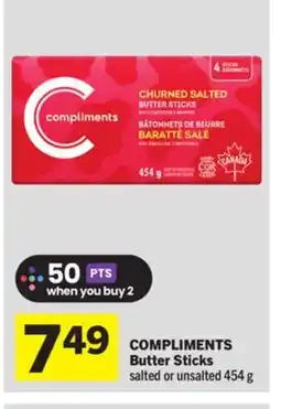 Foodland COMPLIMENTS Butter Sticks offer