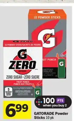 Foodland GATORADE Powder Sticks offer
