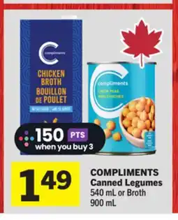 Foodland COMPLIMENTS Canned Legumes offer