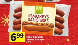 Foodland FARM COUNTRY Smoked Sausages offer
