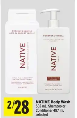 Foodland NATIVE Body Wash offer