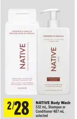 Foodland NATIVE Body Wash offer