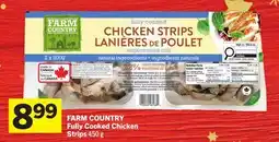 Foodland FARM COUNTRY Fully Cooked Chicken Strips offer