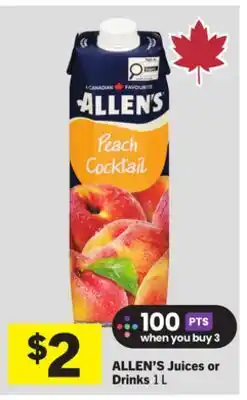 Foodland ALLEN'S Juices or Drinks offer