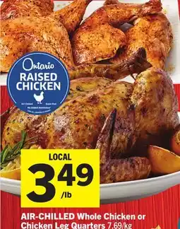 Foodland AIR-CHILLED Whole Chicken or Chicken Leg Quarters offer