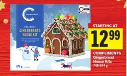 Foodland COMPLIMENTS Gingerbread House Kits offer