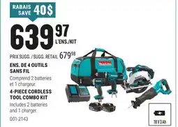 BMR ENS. DE 4 OUTILS SANS FIL offer