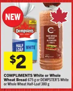 Foodland COMPLIMENTS White or Whole Wheat Bread offer