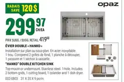 BMR ÉVIER DOUBLE HANKO offer